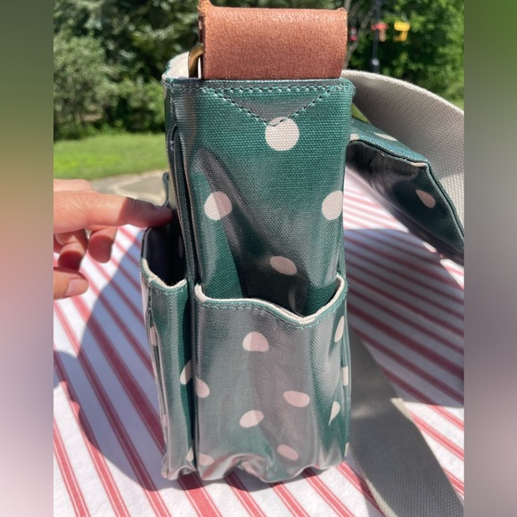 Cath Kidston green polkadot computer saddlebag - Picture 6 of 7